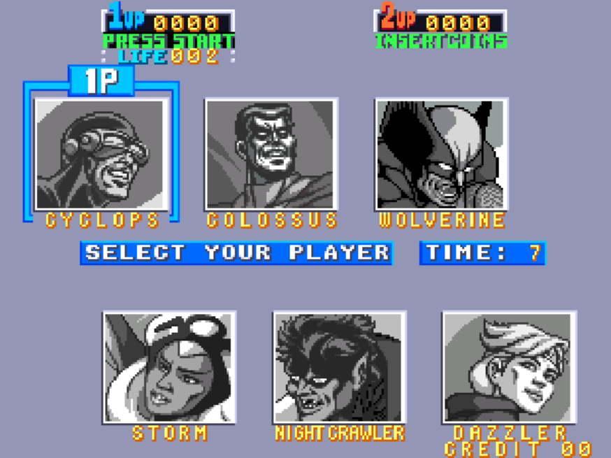 all six xmen character roster